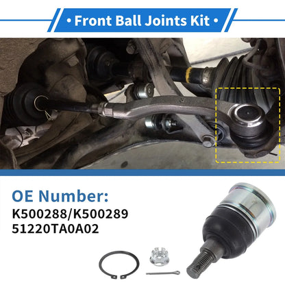 2 x Front Lower Ball Joints for Honda Acura (2008-2012)