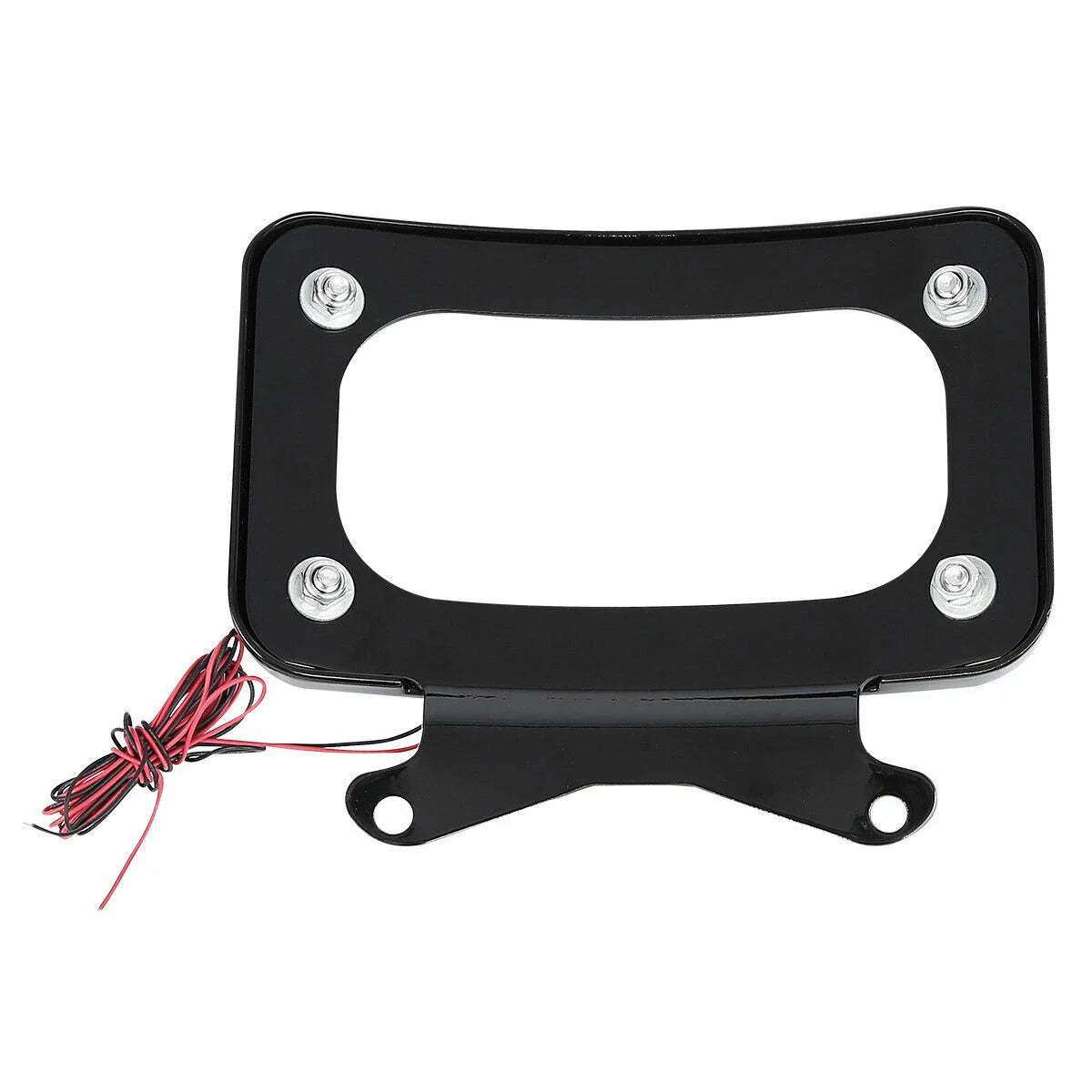 Curved License Plate Frame Mount LED Light for Harley Road Street Glide (2006-2023)