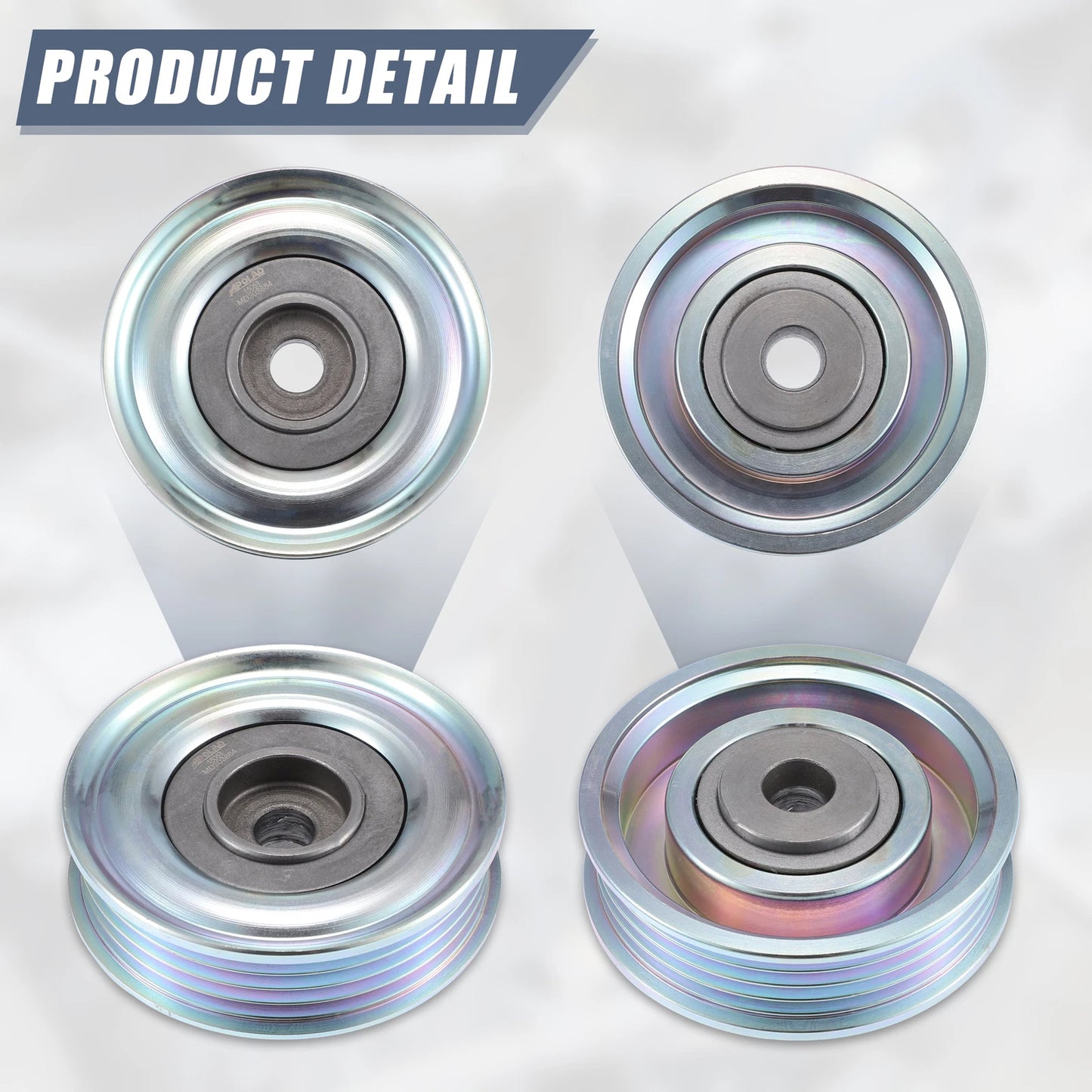 Drive Belt Idler Pulley for Mitsubishi Montero Sport (2001–2004) MD303884