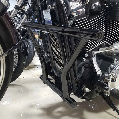 Matte Black Engine Guard Crash Bar for Harley Softail Deluxe Fat Bob(2018-2024)