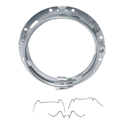 7" Front HID LED Headlight Lamp Mounting Ring for Harley Touring Softail