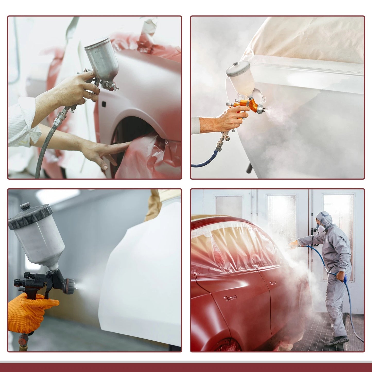 Pre-Taped Masking Film 1000x400cm for Automotive Painting (1 Pc)