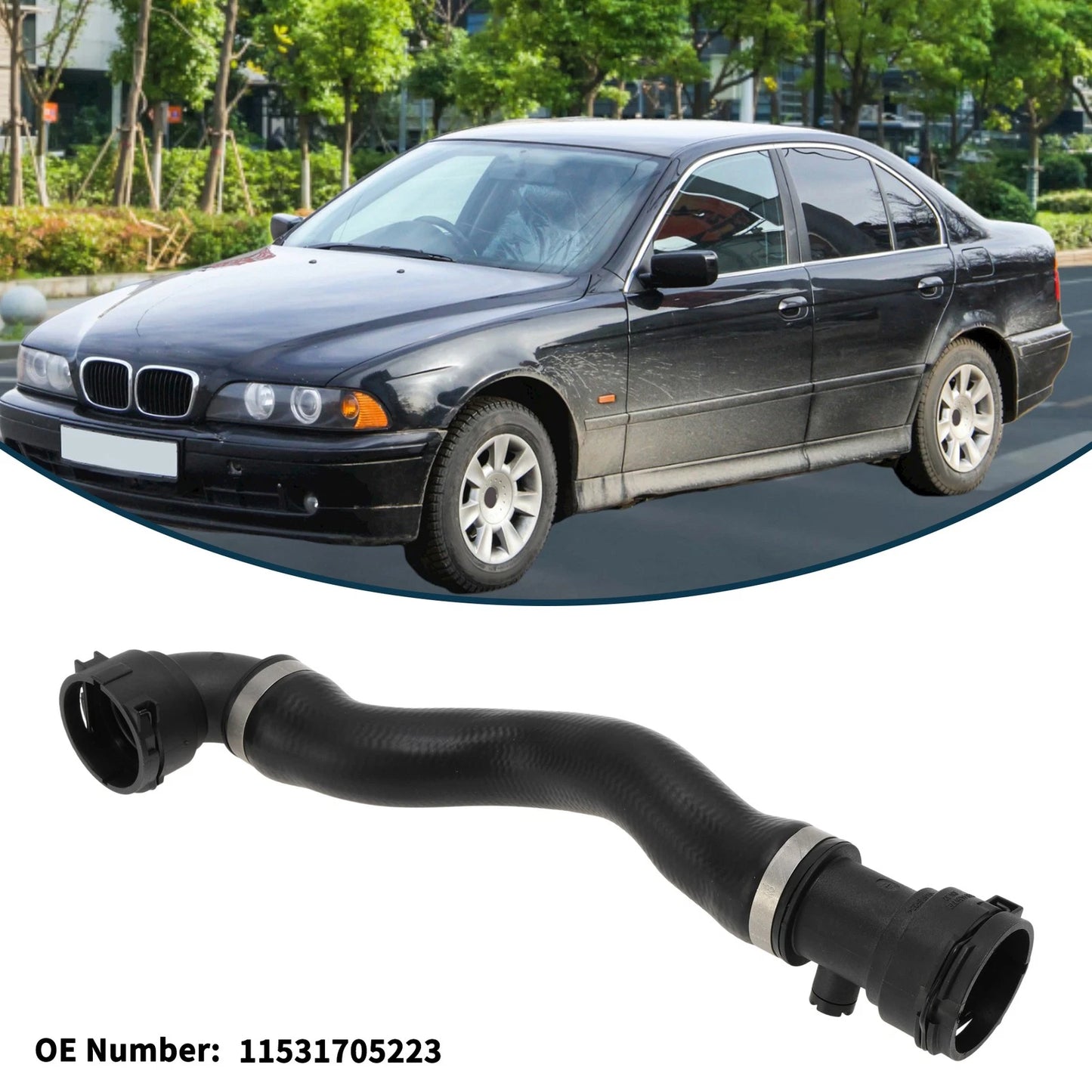 Radiator Hose No. 11531705223 for BMW 5 Series (E39) 525i (2000–2003)