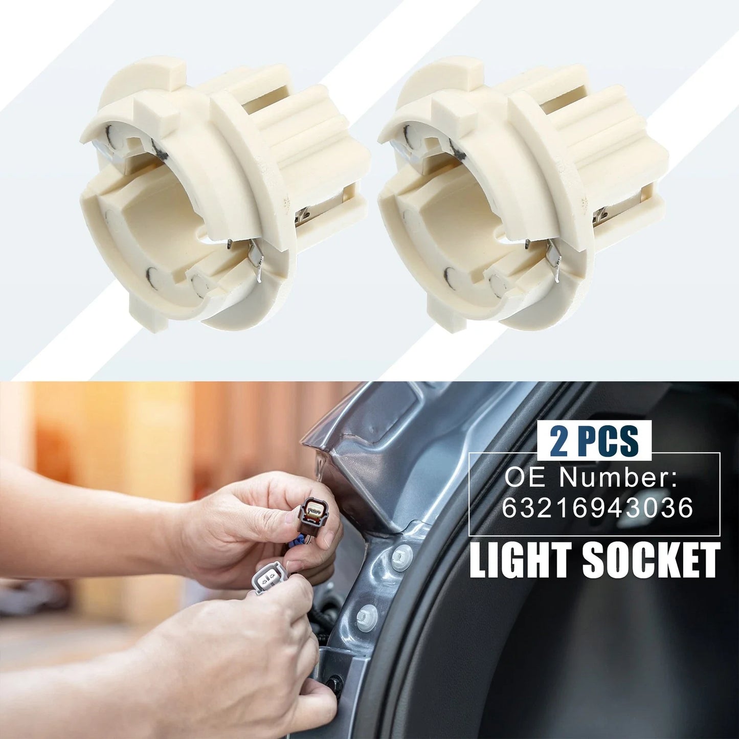 Tail Brake Light Bulb Socket Holder for BMW E36 E38 E65 E83 E53