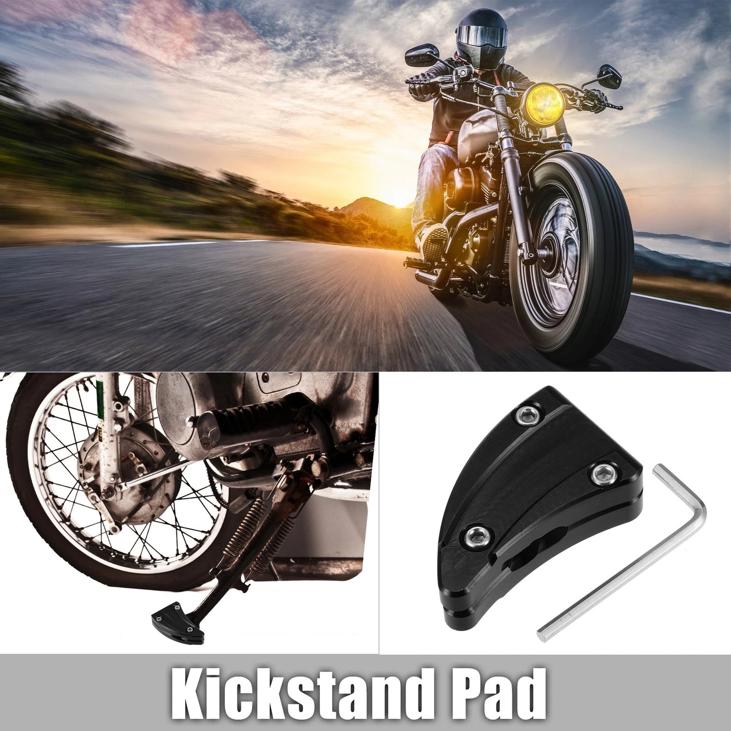Set of 2 Motorcycle Foot Support Pads for Vespa GTS300 (2008–2023)