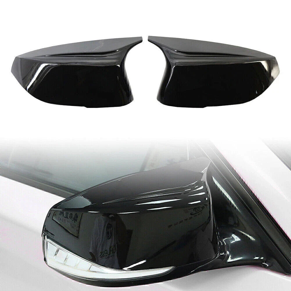Black Rear View Mirror Cover Trim for Infiniti Q50 Q60 QX30 Q70 (2014+)