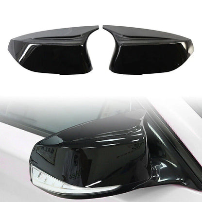 Black Rear View Mirror Cover Trim for Infiniti Q50 Q60 QX30 Q70 (2014+)