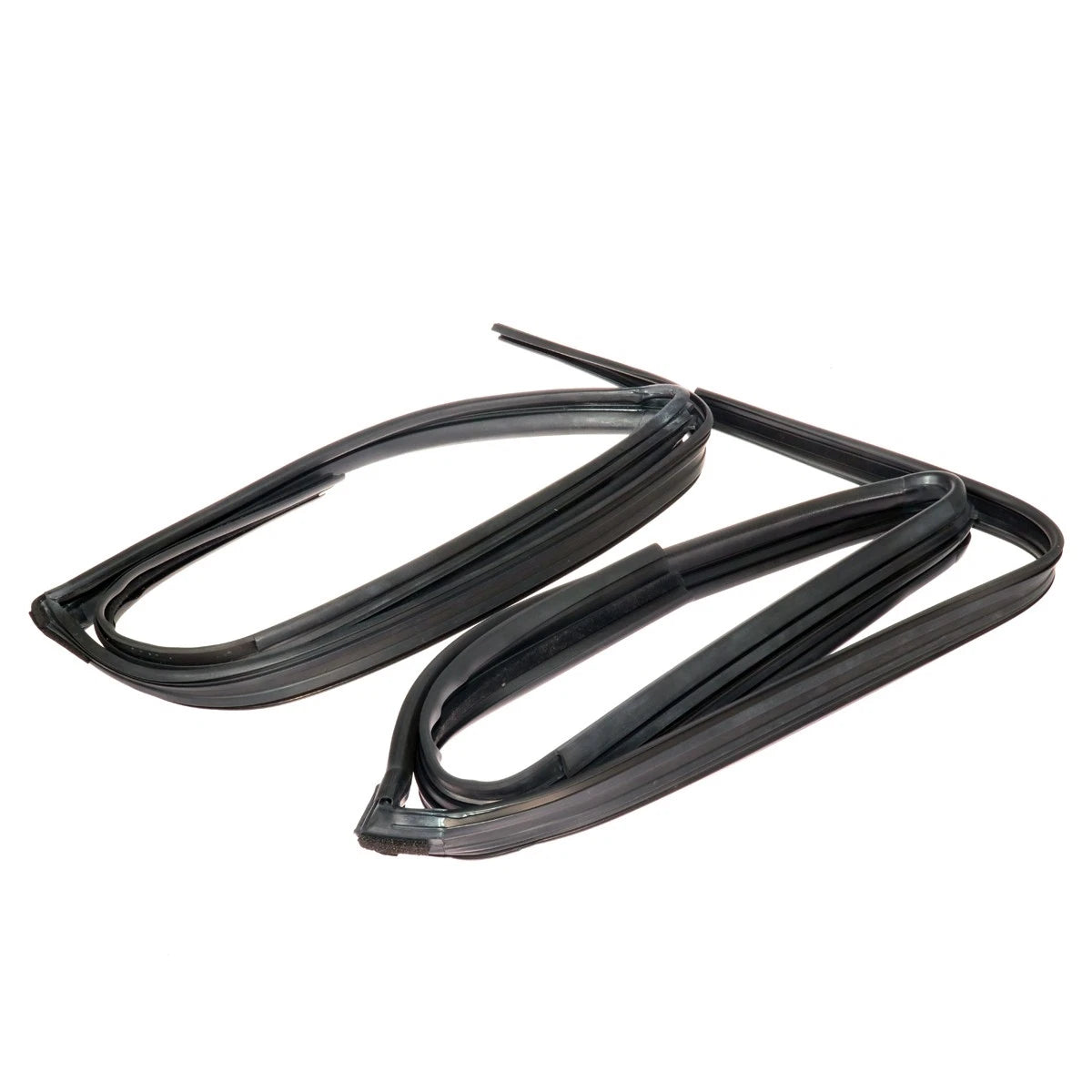 Pair Rear Door Glass Run Channel Seal for Toyota Vitz Yaris (XP90, NCP90, NCP91)