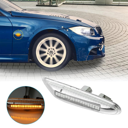 2X LED Side Marker Turn Signal Lights Yellow for BMW E46 E60