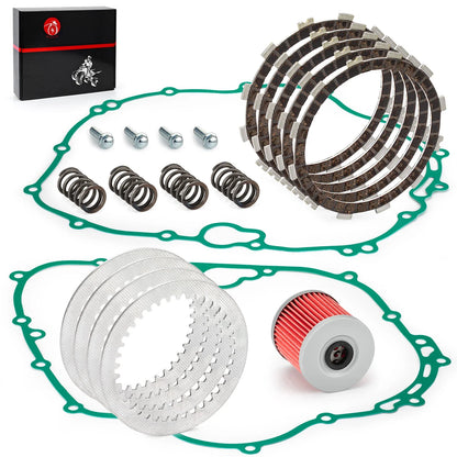 Clutch Friction Plates & Gasket for Kawasaki Bayou 300 KLF300 A/B/C(1986–2005)