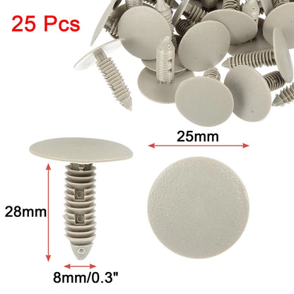 25pcs Splash Guard Weatherstrip Clip Fastener for Universal Cars