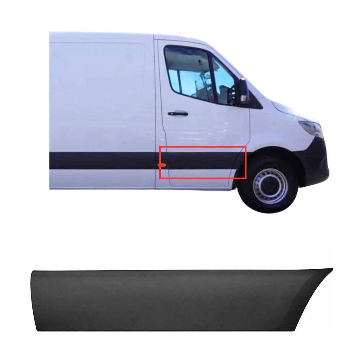 Front Door Mould Right Side for Mercedes-Benz Sprinter (2018–Current)
