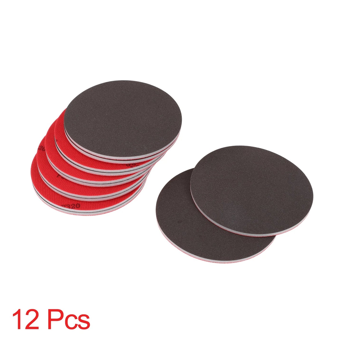 Set of 12 P320 Sanding Sponge Pads 5.91"x5.91" Washable and Reusable