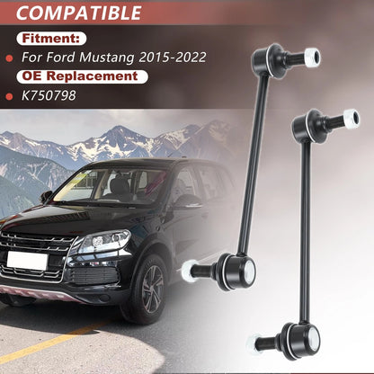 2X Front Stabilizer Sway Bar End Links for Ford Mustang (2015–2022) K750798