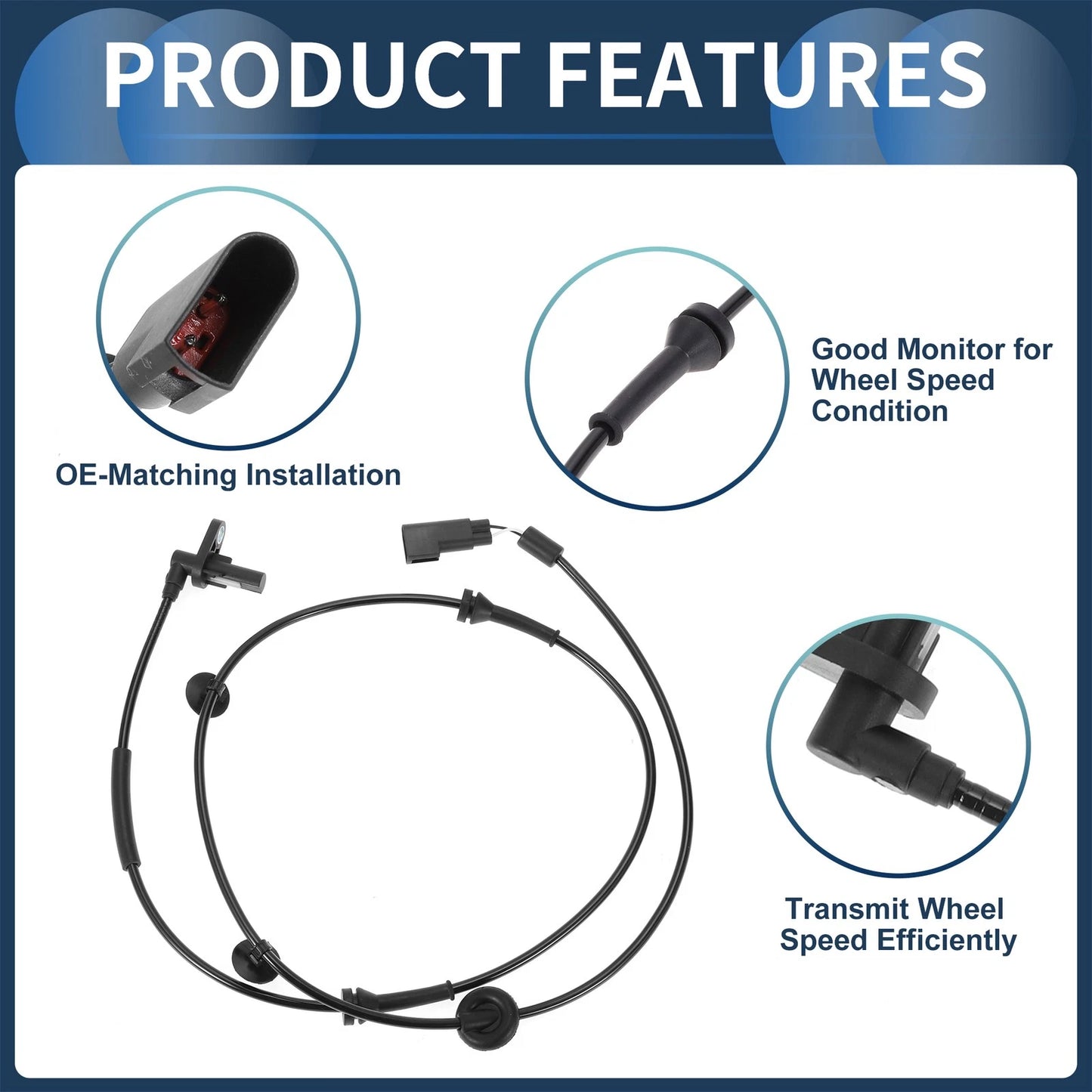 ABS Wheel Speed Sensor No. 1785753 for Ford Transit (2006–2015) Front