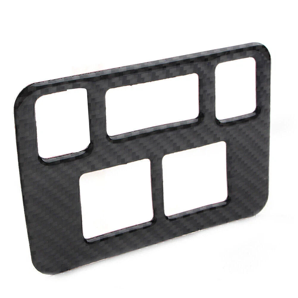Carbon Fiber Headlight Button Frame Cover Trim for Subaru Forester (2013-2018)