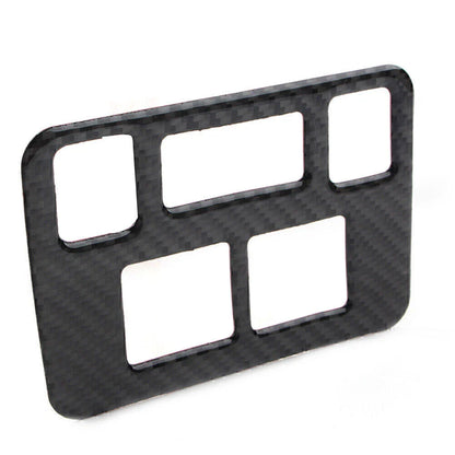 Carbon Fiber Headlight Button Frame Cover Trim for Subaru Forester (2013-2018)