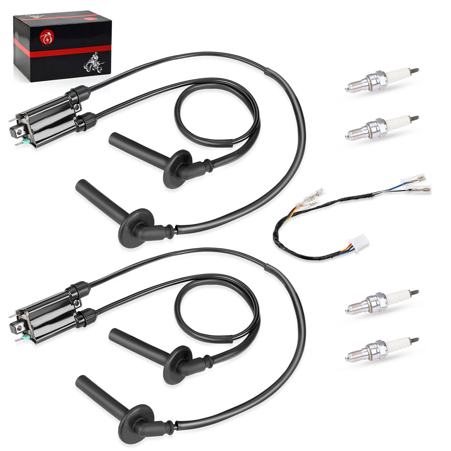 2X Ignition Coil & Spark Plug Set for Honda ST1100 (1991–2003)
