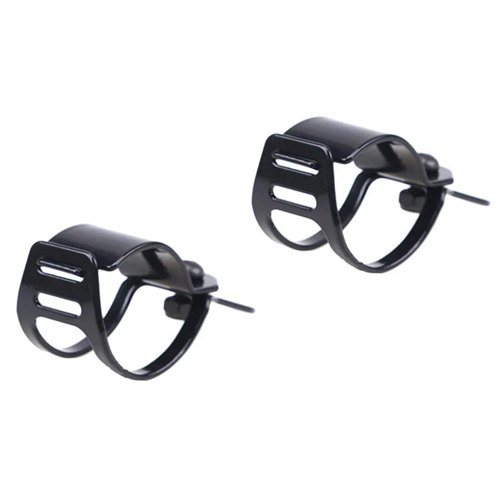 Fork Ear Clamp Turn Signal Light Mount Bracket for Harley Chopper Black
