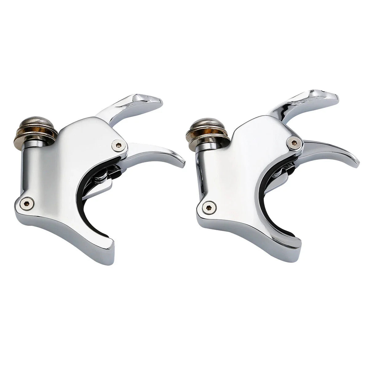 49mm Chrome Windshield Clamps for Harley V Rod VROD, Sportster XL1200X (02-10)