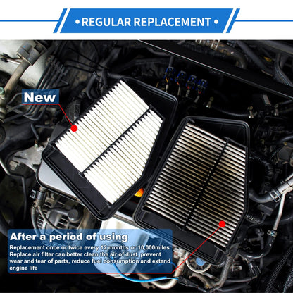 Car Engine Air Filter No. 17801-21040 for Toyota Prius 1.5L L4 (2004–2009)