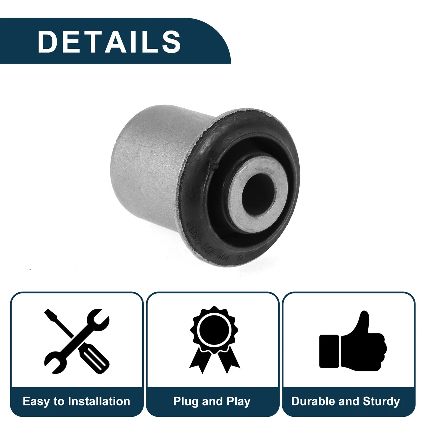 Front Lower Suspension Wishbone Arm Bush for Honda Civic CR-V FR-V Stream (2001–2011)