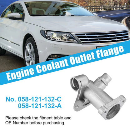 Set of 1 Engine Coolant Outlet Tube for VW Passat, Audi (No. 058121132/058121132C)