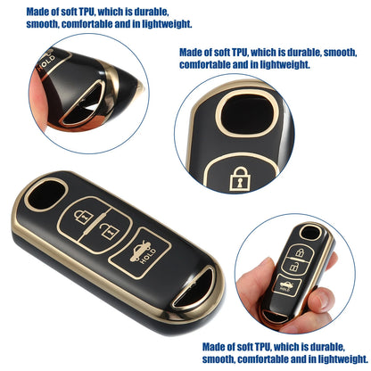 TPU Keyless Entry Remote Cover for Mazda 2 3 6 CX-3 CX-4 CX-5 CX-7 (2010–2023)