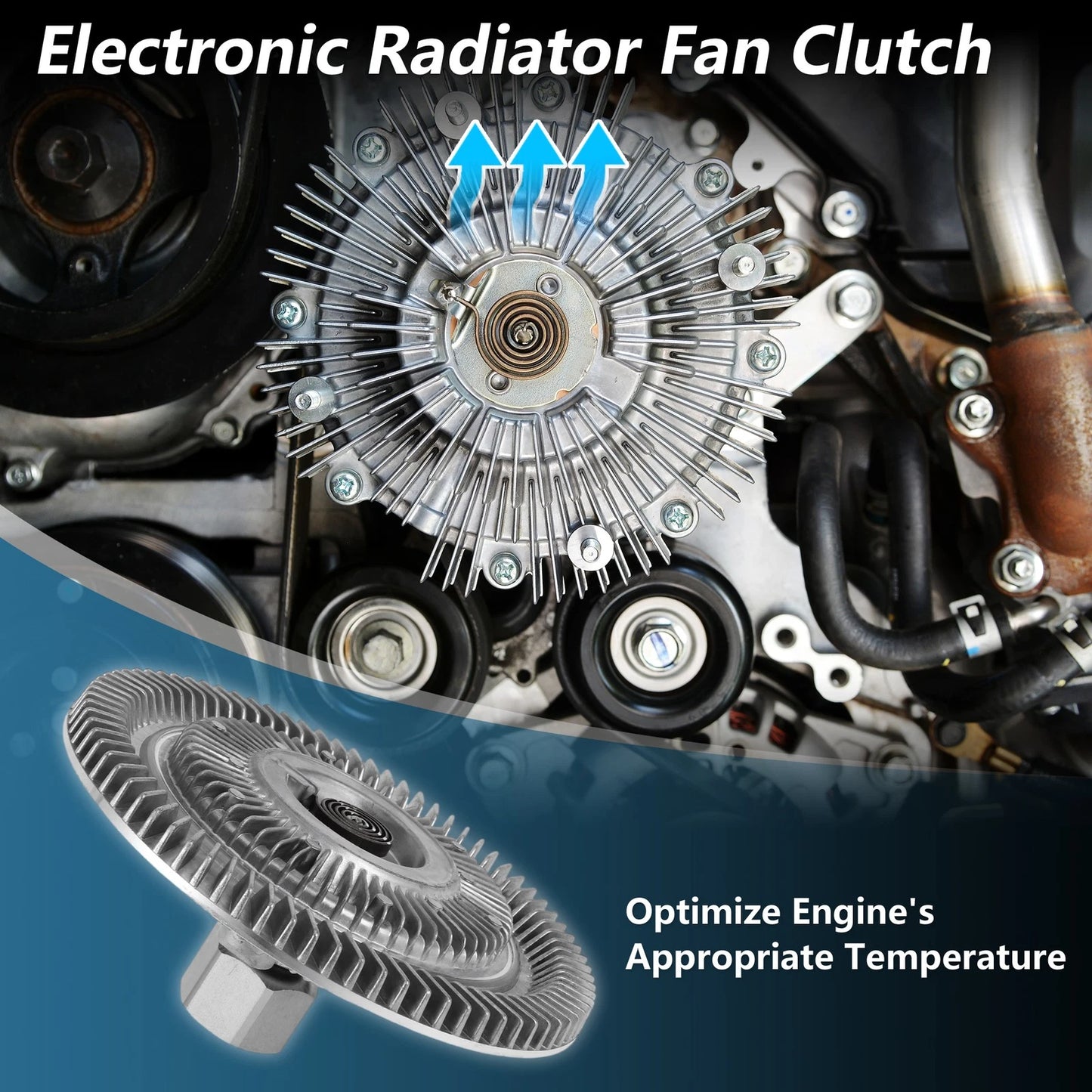 Engine Cooling Fan Clutch for Jeep Wrangler (2007–2011) No. 55056699AA