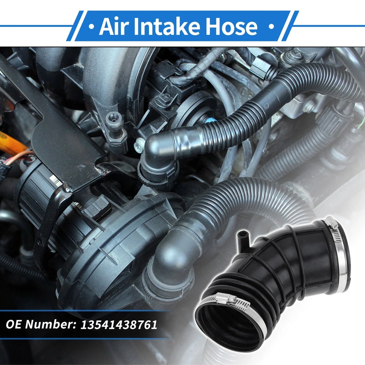 Engine Air Intake Hose with Clamps for BMW E46 E39 (2001-2005)