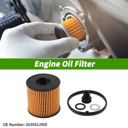 Engine Oil Filter No.263502J000 for Hyundai Sonata Hybrid (2011–2019)
