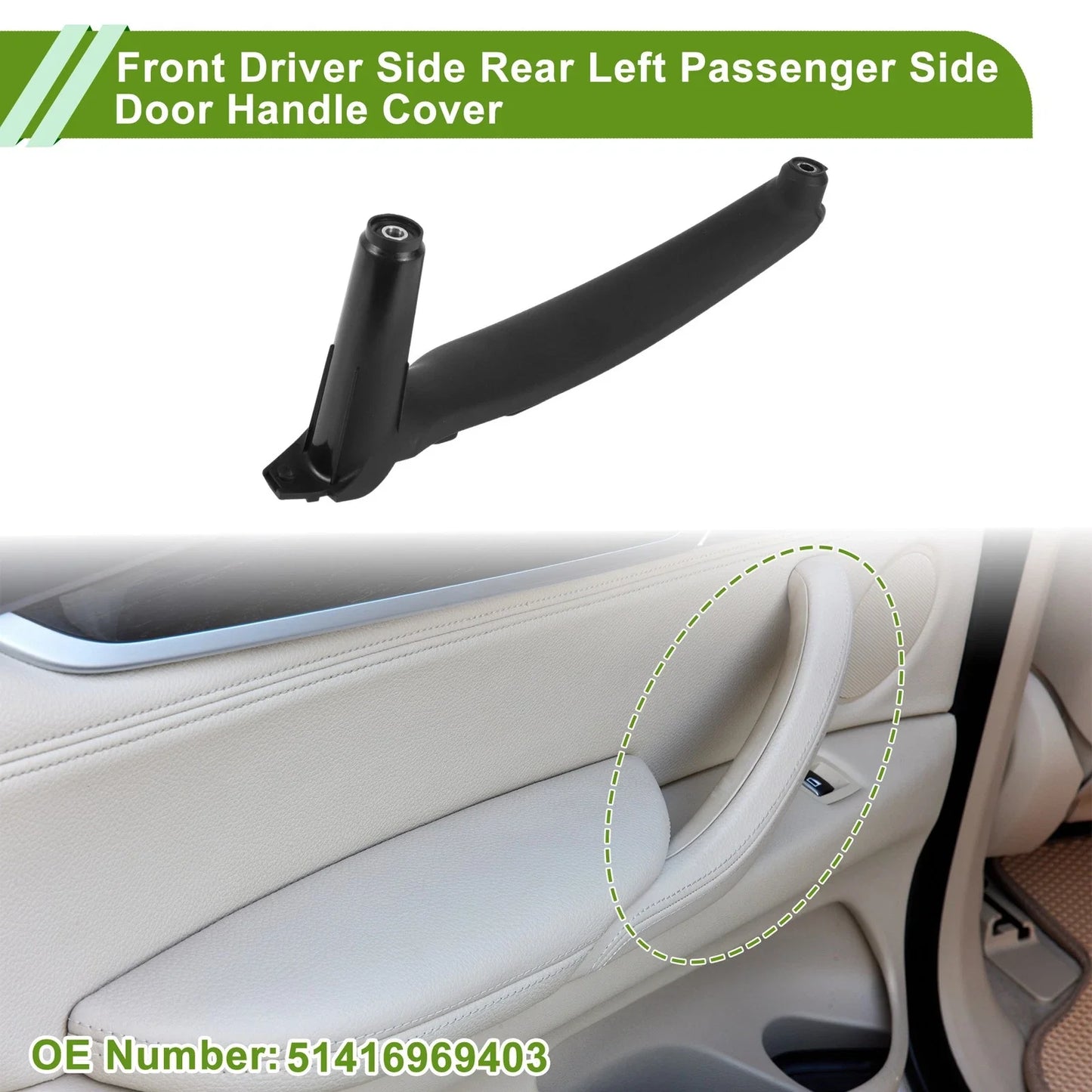 Door Panel Handle Pull Trim Cover for BMW X5 E70 (2008-2013)