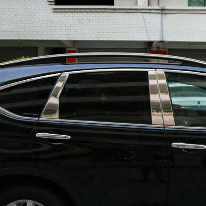 6x Chrome Pillar Post Stainless Steel Trim Door Cover for Honda CR-V (2012-16)