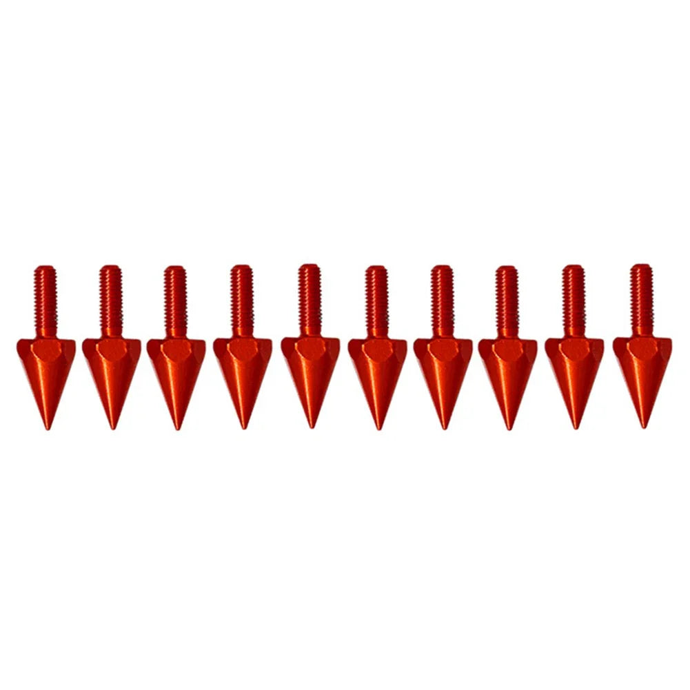 10Pcs Red Windshield Screws & 5MM Bolts for Motorcycle