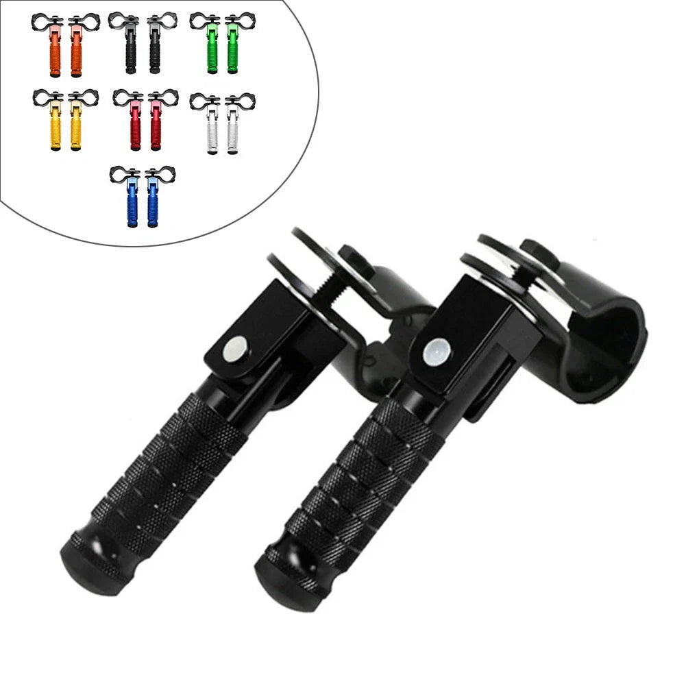 Folding Rearsets Foot Pegs for Motorbike Black CNC