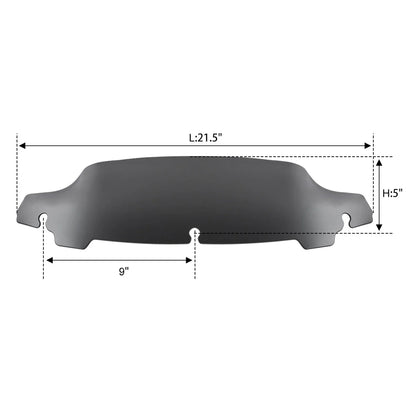 5" 7" 10.5" Front Windshield for Harley Tri Street Electra Glide (2014-2024)