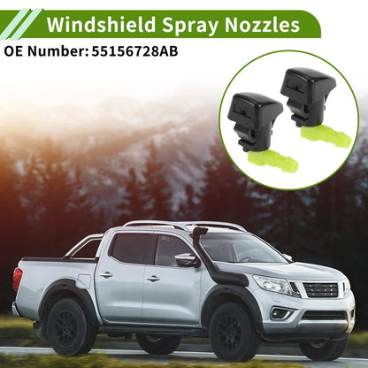 Windshield Washer Nozzle with Hose Connector for Chrysler (2011-2016)