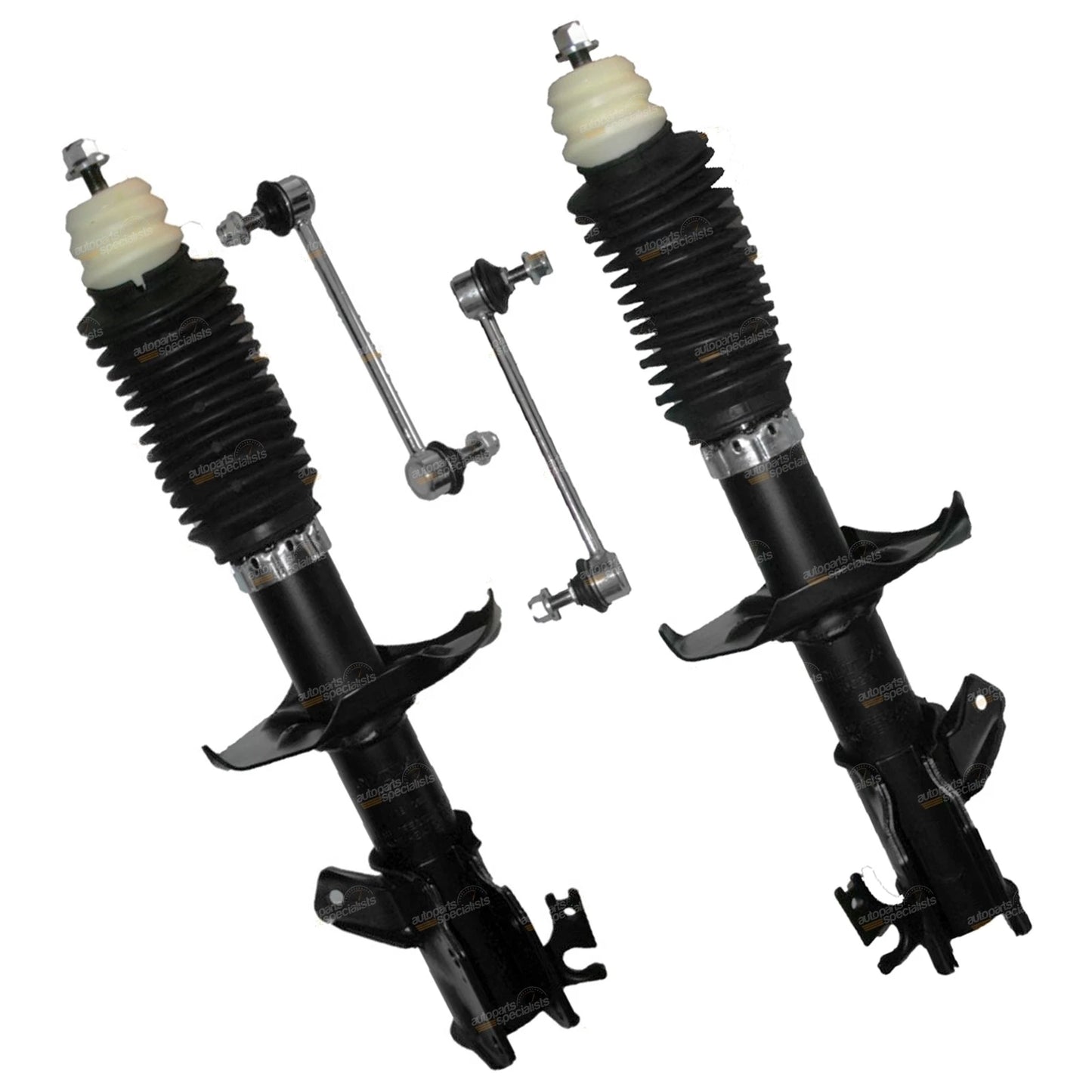 2x Front Strut Shock Absorbers for Mazda 323 (1998–2003)
