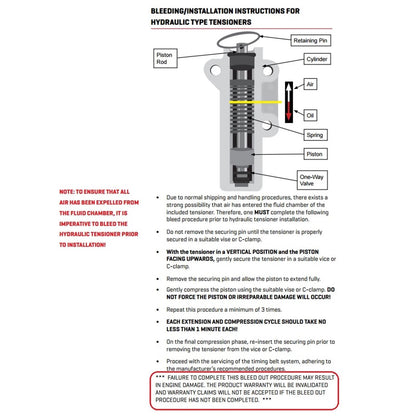 Hydraulic Auto Tensioner for Subaru Outback (1996–2012)