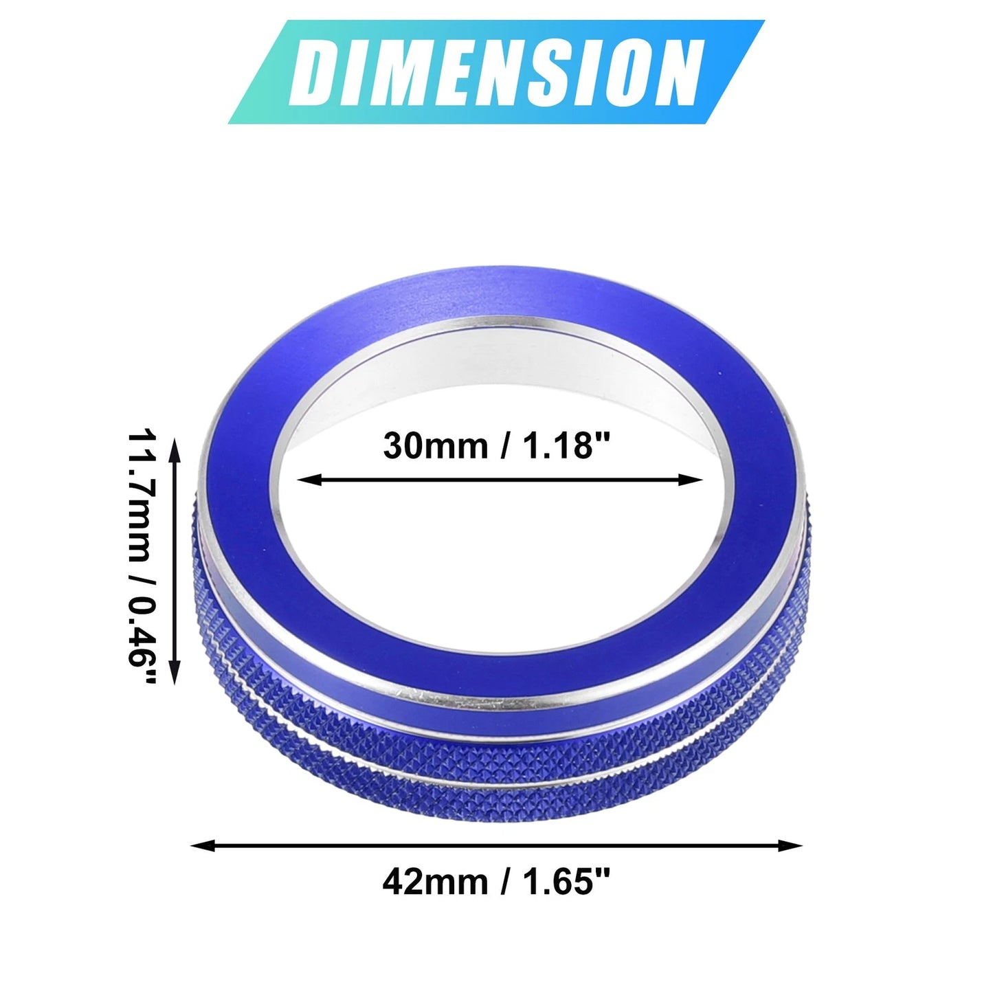 Car Mode Switch Knob Cover Trim for Ford Explorer (2020–2022) - Blue