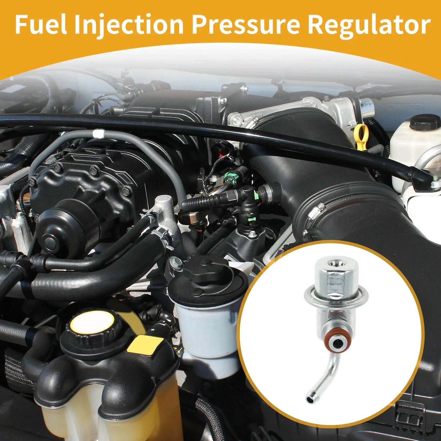 Fuel Pressure Regulator for Hyundai Elantra (2008-2013) Metal 1 x Unit