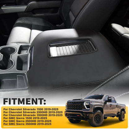 Center Console Lid Armrest Cover for Chevy Silverado, GMC Sierra (2019–2024)