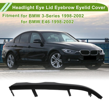 Headlight Eyebrow Headlamp Eyelid Cover for BMW 3-Series