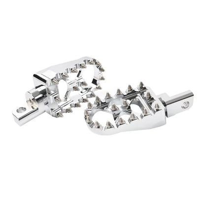 MX Style Foot Pegs for Harley Sportster XL1200 883 Chrome (2004-2023)