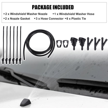 Set of 2 Windshield Washer Nozzles No. 8265A048 for Mitsubishi Eclipse