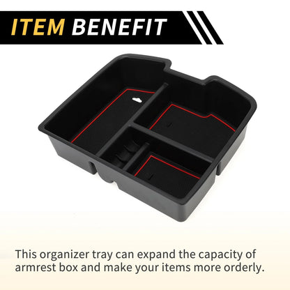 Center Console Organizer Tray for Chevy Silverado 1500 & GMC Sierra (2014-2023)