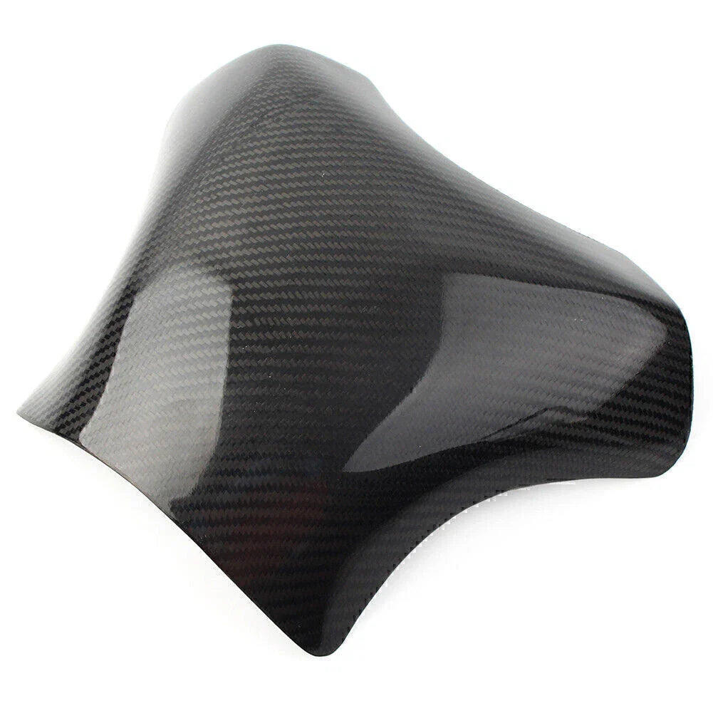 Black Carbon Fiber Gas Tank Cover Pad Protector for Kawasaki ZX6R (2005-2006)
