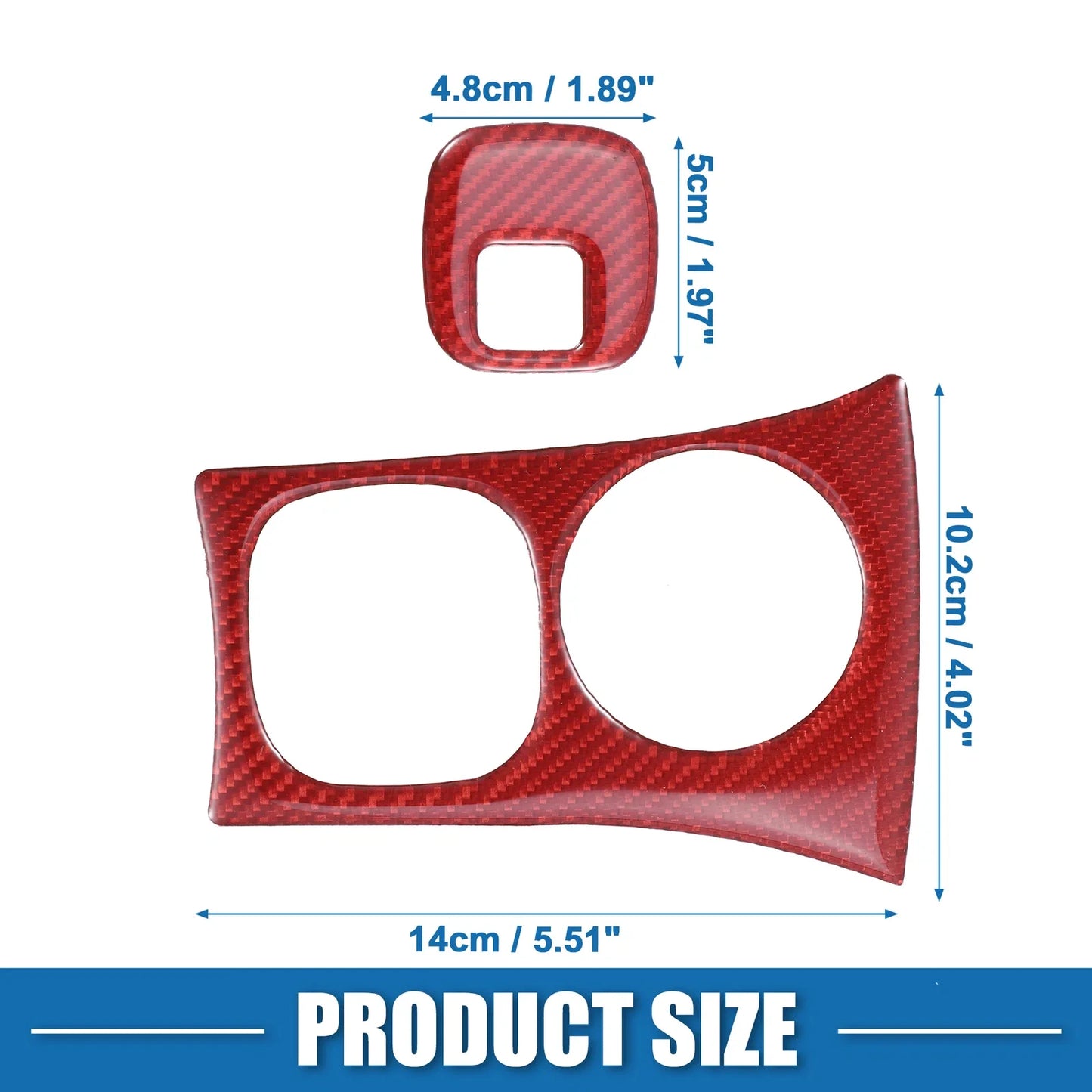 Chevy Corvette C5 Red Ignition Key Hole Panel Covers (Set of 2)