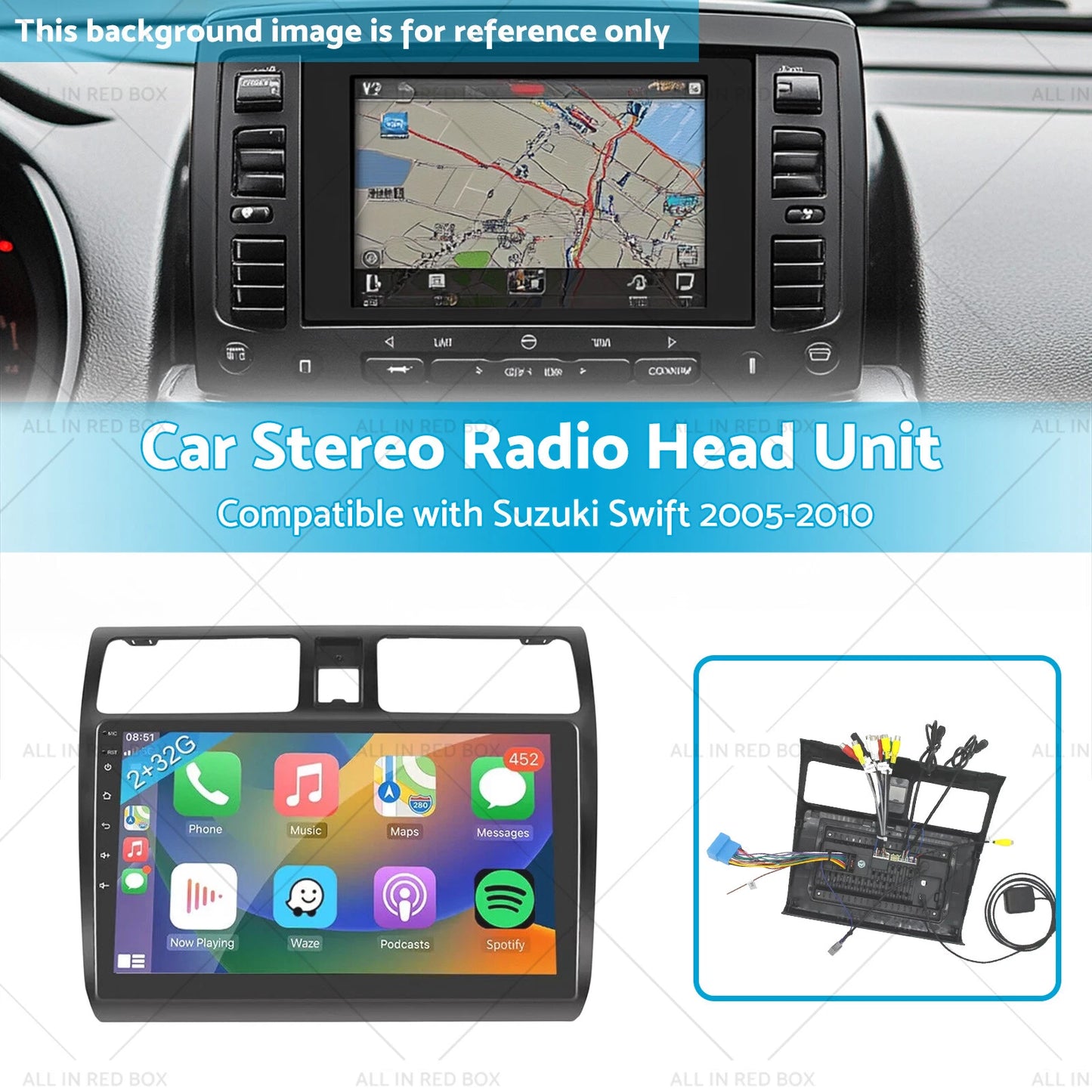 32G GPS Head Unit for Suzuki Swift (2013-2023)