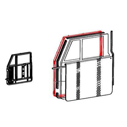 Front Door Weatherstrip Seal for Toyota Land Cruiser FJ40 FJ43 FJ45 HJ45 (1960–1984)